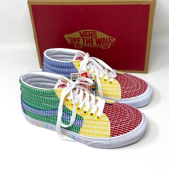 💖MEGA SALE💖VANS Womens Size Sk8-Mid Pride Lacing Multicolor Canvas VN0A3WM33WJ - Picture 10 of 12